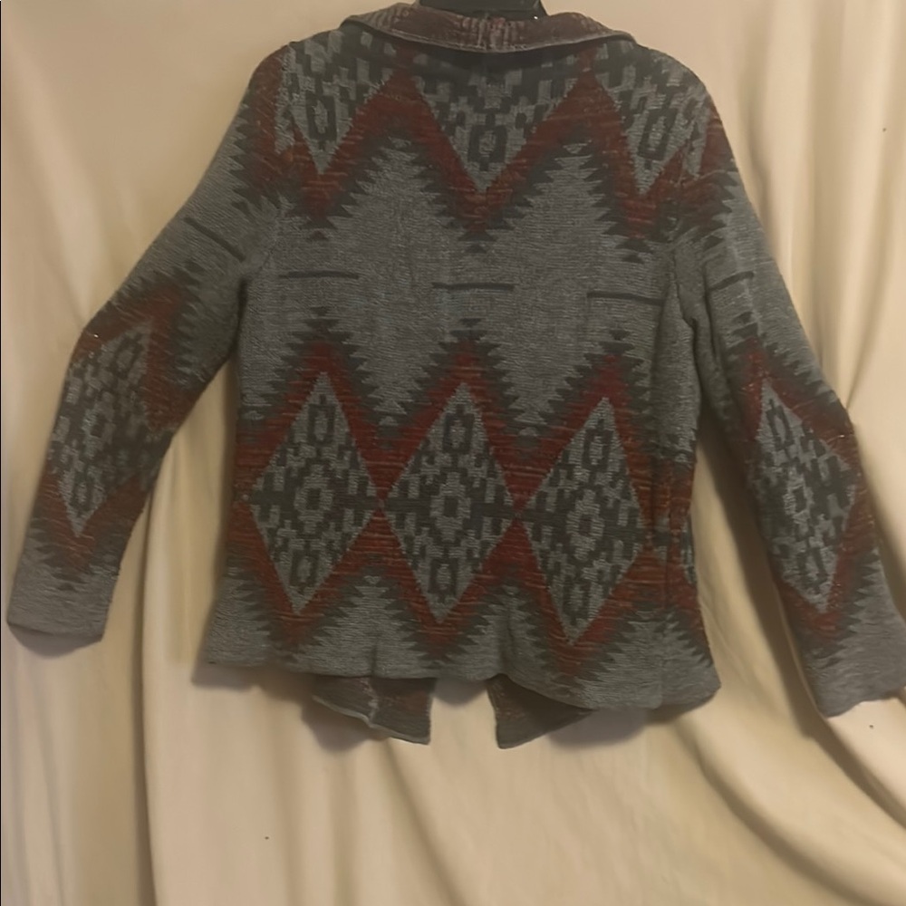 Chic Eleven Star Geometric Patterned Cardigan Siz… - image 6